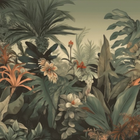 Fototapet Vintage Bosquet Tikal Rêve BT106