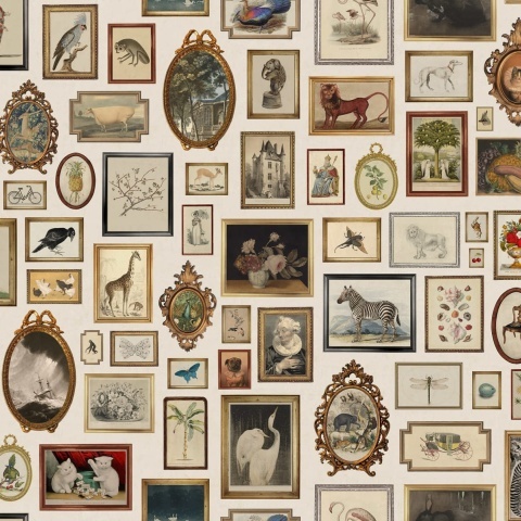 Fototapet, Vintage Frames, Beige, Rebel Walls - Img 2