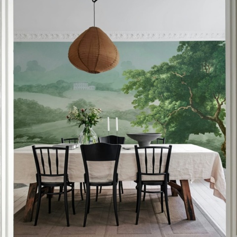 Fototapet, Vintage Tree, Green, Rebel Walls - Img 4