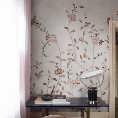 Fototapet, Whispering Petals, Pink, Rebel Walls - Img 3