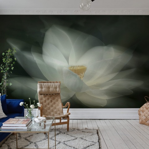 Fototapet, White Waterlily, Rebel Walls - Img 3