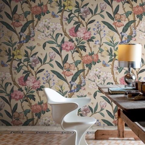 Fototapet, Winding Bloom, Summer Greenery, Rebel Walls