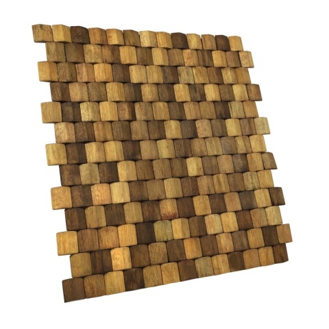 Panou decorativ 3D, Tec, Baileo Espresso, 6 placi 40x40cm, 0.96 mp - Img 4