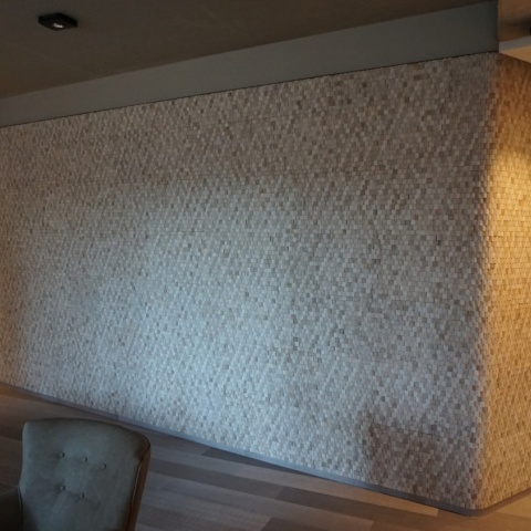 Panou decorativ 3D, Tec, Baileo White Wash, 6 placi 40x40cm, 0.96 mp - Img 7