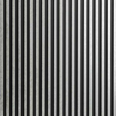 Panou riflaj decorativ 3D Asti, Silver, 12.2x1.2x270 cm - Img 3