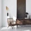 Panou riflaj decorativ 3D Vasco, Walnut, 11.7x2.1x270 cm - Img 8