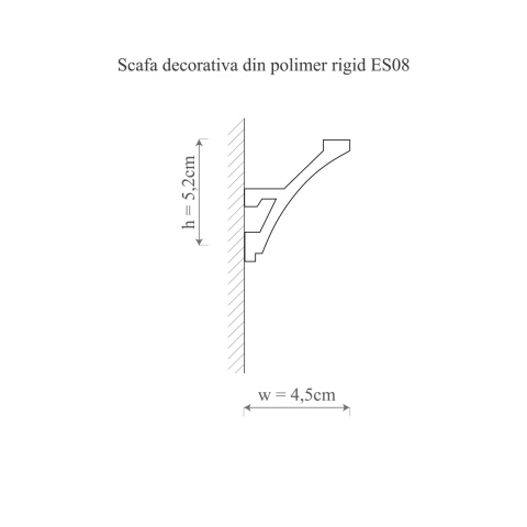 Scafa polimer rigid, Manavi, ES8 - 5.2x4.5x200 cm - Img 2