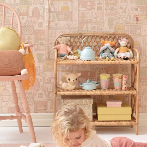 Tapet Dollhouse, Sunny Pink, Majvillan - Img 5