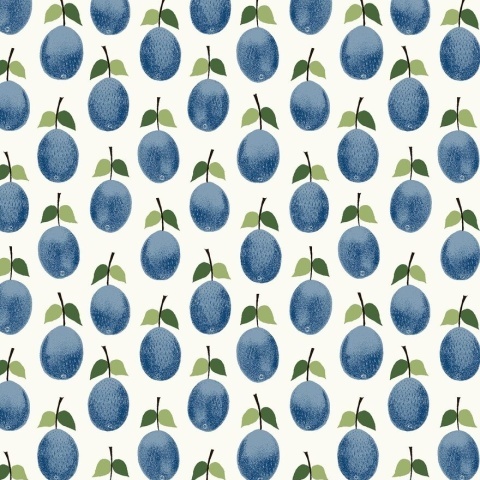 Tapet lavabil, Stig Lindberg Prunus 1974, 5.3mp / rola - Img 2