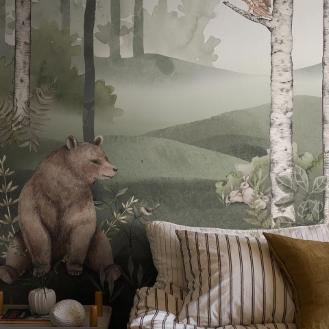 Tapet lavabil, Wild Forest Mural 6943, 1.3mp / rola - Img 6