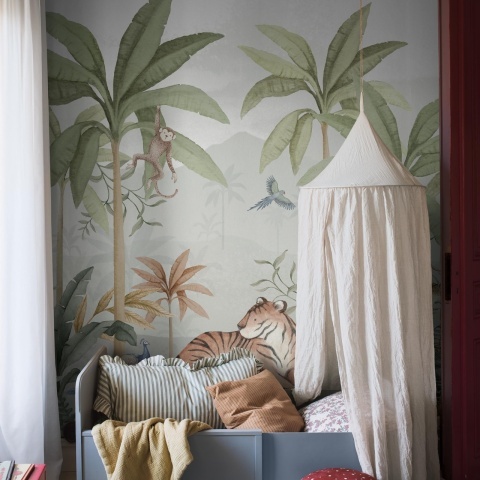 Tapet lavabil, Wild Jungle Mural 6945, 1.3mp / rola - Img 7