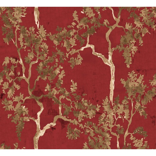 Tapet lavabil Willow Poem, Ruby, Coordonne 5mp / rola - Img 2