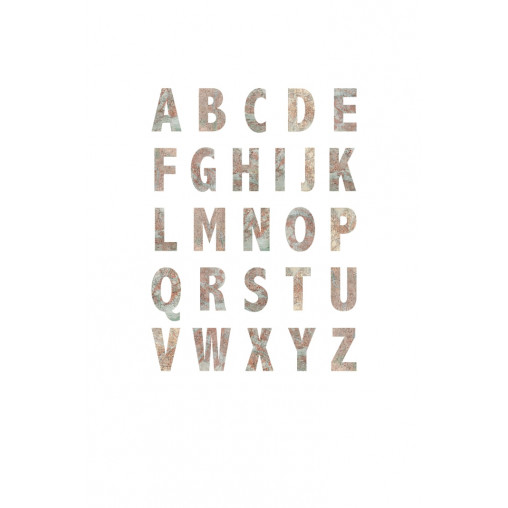 Tapet Map Alphabet, Rebel Walls - Img 2