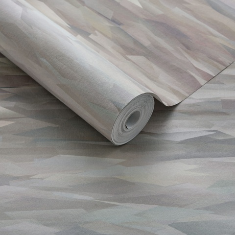 Tapet, Prism, Caramel Neutral Luxury Geometric, 1838 Wallcoverings, 5.3mp / rola - Img 2