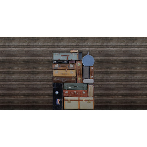 Tapet Stacked Suitcases, Pile, repetitiv, Rebel Walls - Img 2