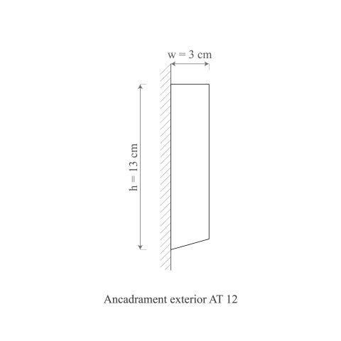 Ancadrament exterior AT12A-13x3x200cm - Img 2