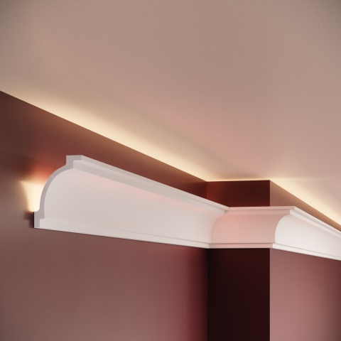 Cornisa polimer rigid, Manavi, C12 - 5x7x200 cm - Img 3