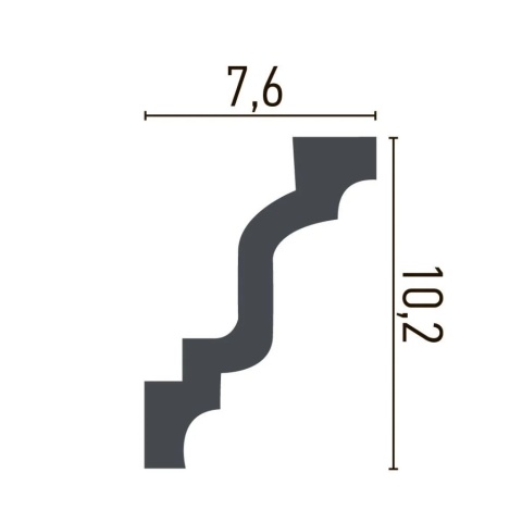 Cornisa poliuretan flexibil P927F - 10.2x7.6x200 cm - Img 2