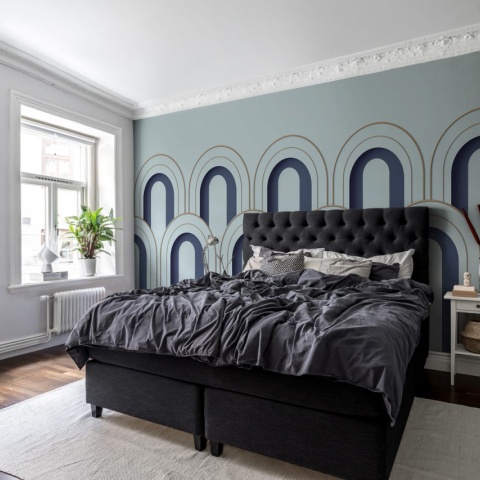 Fototapet, 3D Arch Deco, Blue, Rebel Walls - Img 6
