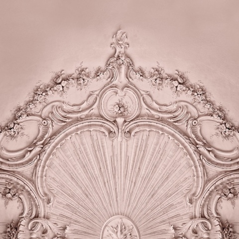 Fototapet, 3D Stucco Gloria, Dusty Pink, Rebel Walls - Img 2