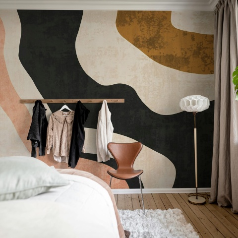 Fototapet, Abstract Flow, Beige, Rebel Walls - Img 3