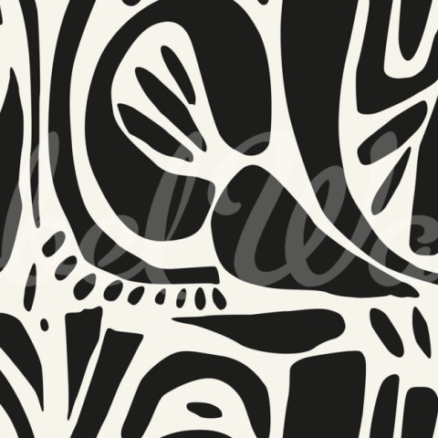 Fototapet, Abstract Forms, Black &amp; White, Rebel Walls - Img 2