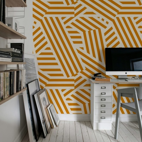Fototapet, Abstract Stripes, Toffee &amp; Cream, Rebel Walls - Img 3