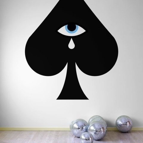 Fototapet, Ace of Spades, Black, Rebel Walls
