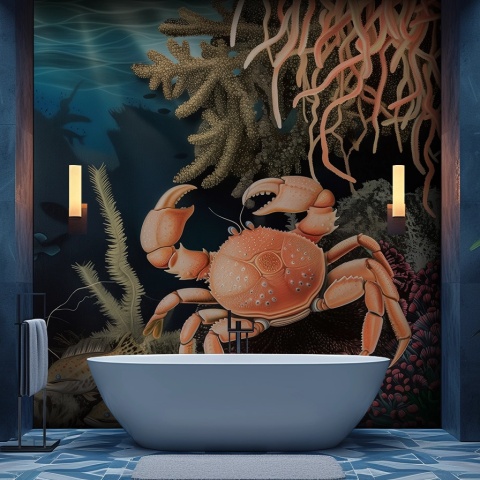 Fototapet Artistic Profond Crabe Rêve PC120 - Img 2