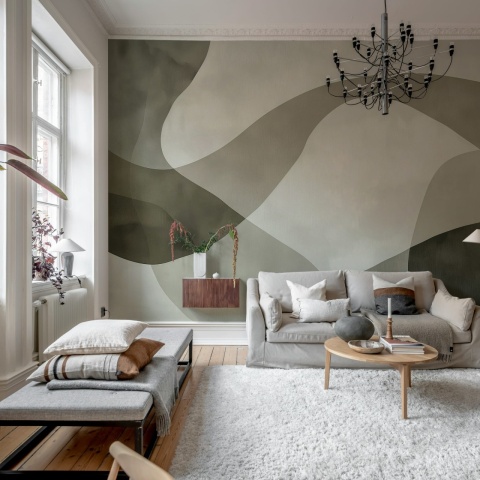 Fototapet, Artistic Waves, Gray, Rebel Walls - Img 3