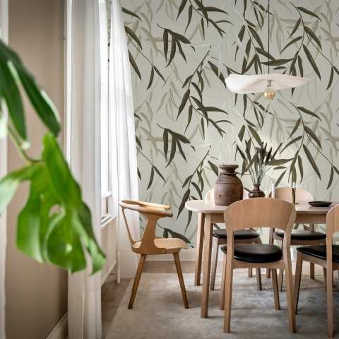 Fototapet, Bamboo Jungle, Brown, Rebel Walls - Img 3