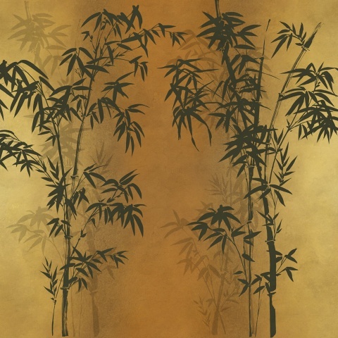 Fototapet, Bambusa, Gold, Rebel Walls - Img 2