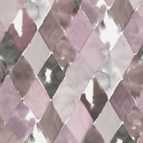 Fototapet, Big Harlequin, Plum, Rebel Walls - Img 2