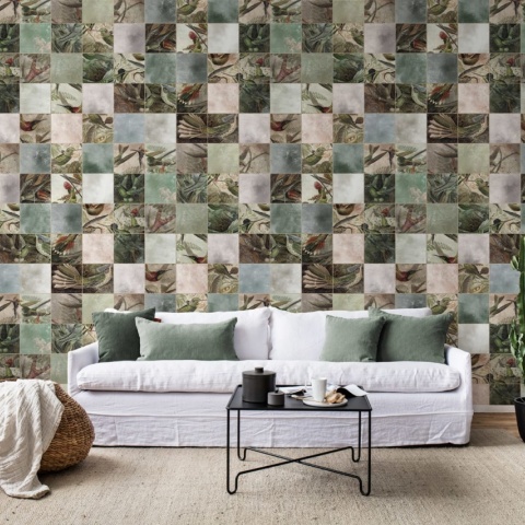 Fototapet, Birds of Paradise, Tiles, Rebel Walls - Img 3