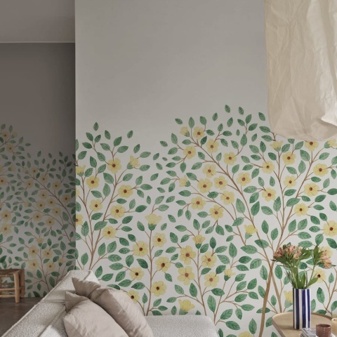 Fototapet, Blossom Tree, Yellow, Rebel Walls - Img 3