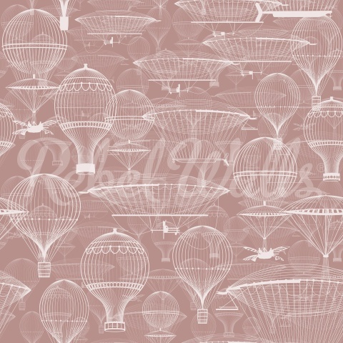 Fototapet, Bon Voyage, Pink, Rebel Walls - Img 2
