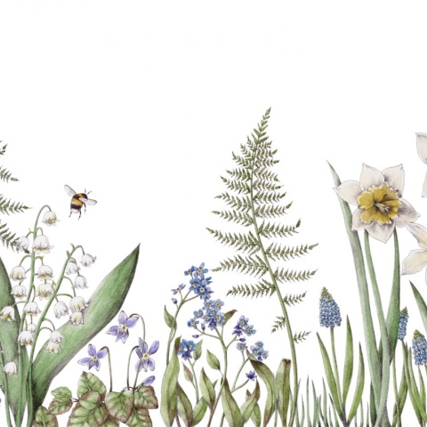 Fototapet, Bumblebee, White, Rebel Walls - Img 5