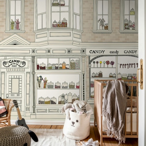 Fototapet, Candyshop, Beige, Rebel Walls - Img 3