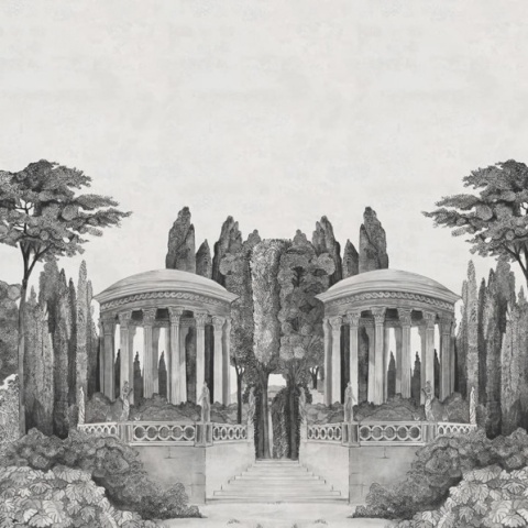 Fototapet, Chatsworth Park, Mirrored Graphite, Rebel Walls - Img 2