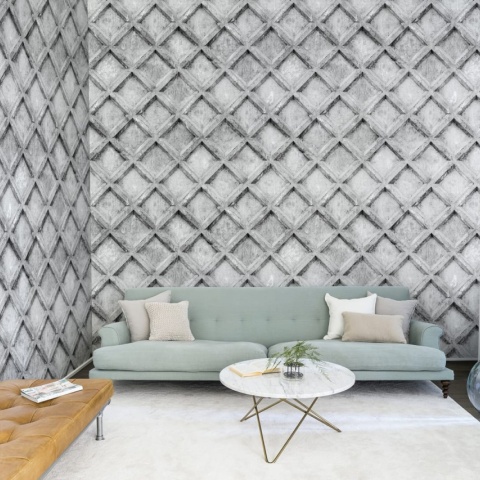 Fototapet, Concrete Trellis, Grey Rebel Walls - Img 9
