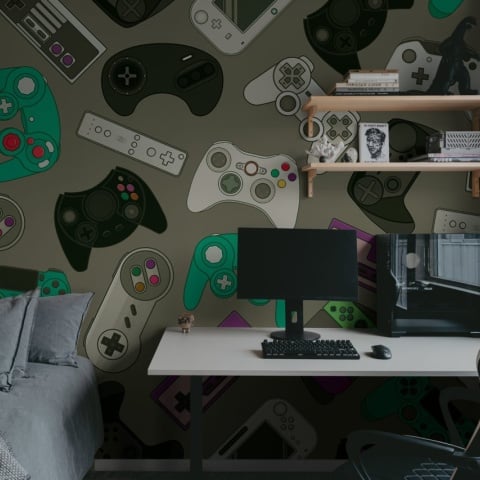 Fototapet, Controls, Lilac, Rebel Walls