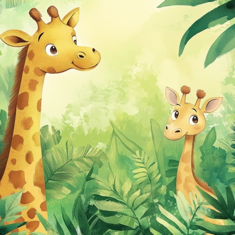 Fototapet copii, Giraffes in the Tropics 026 - Img 2