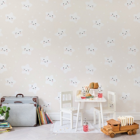 Fototapet, Cute Stars, Peach, Rebel Walls - Img 4