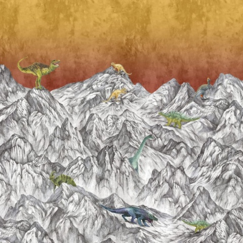 Fototapet, Dinosaur Mountain, Volcano, Rebel Walls - Img 2