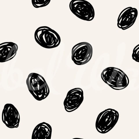 Fototapet, Doodle Dots, Black, Rebel Walls - Img 2