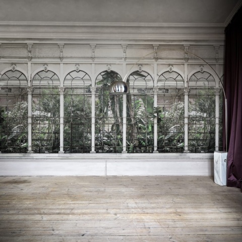 Fototapet, Dove Gardens, White, Rebel Walls