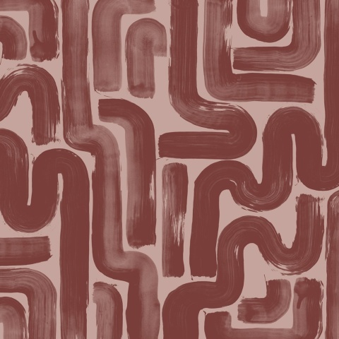 Fototapet, Drape Brush, Red, Rebel Walls - Img 2