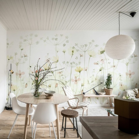 Fototapet, Dreamy Meadow, Pastel, Rebel Walls