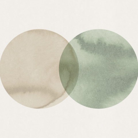 Fototapet, Eclipse, Beige Green, Rebel Walls - Img 2