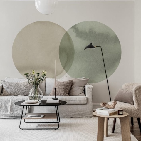 Fototapet, Eclipse, Beige Green, Rebel Walls - Img 5